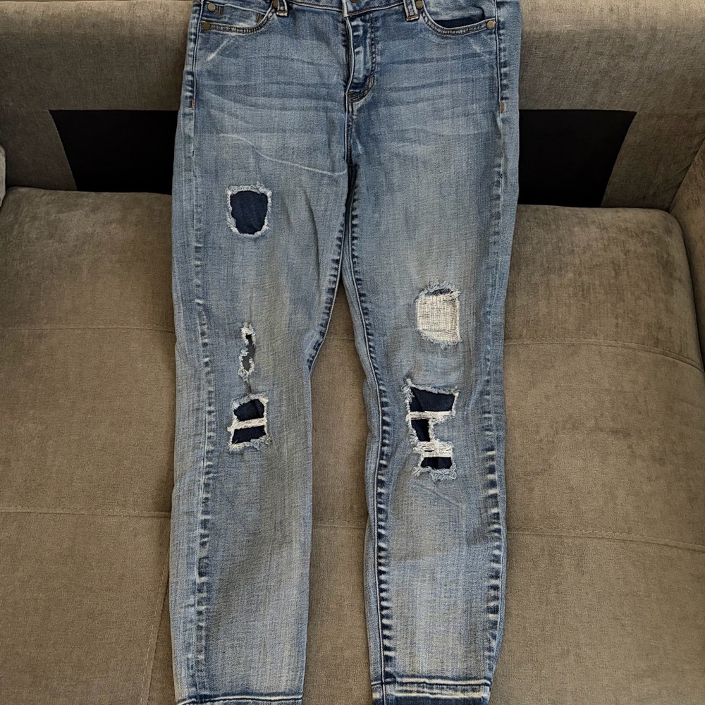 Liverpool Jeans Company Light Blue Distressed Skinny Jeans